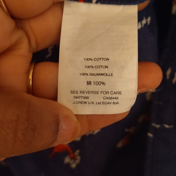 J. Crew men's printed cotton shirt - Picture 7 of 8